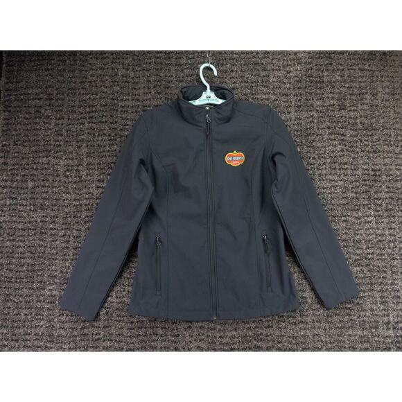 Del Monte Jacket Womens Medium Gray Full Zip Softshell Port Authority Workwear - Picture 1 of 12